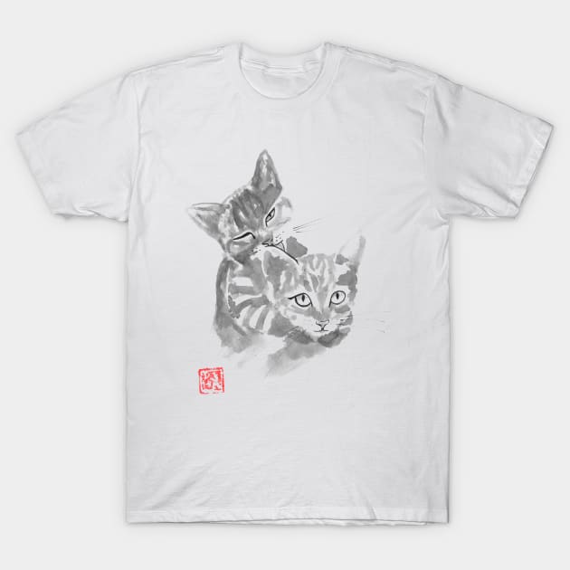 CAT AND MOM T-Shirt by pechane